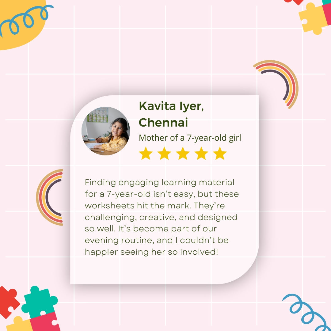 Skill Boost Worksheets for Grade 2 (Age 7) – Advance Learning in Language, Math, GK & Reasoning | Printable PDF