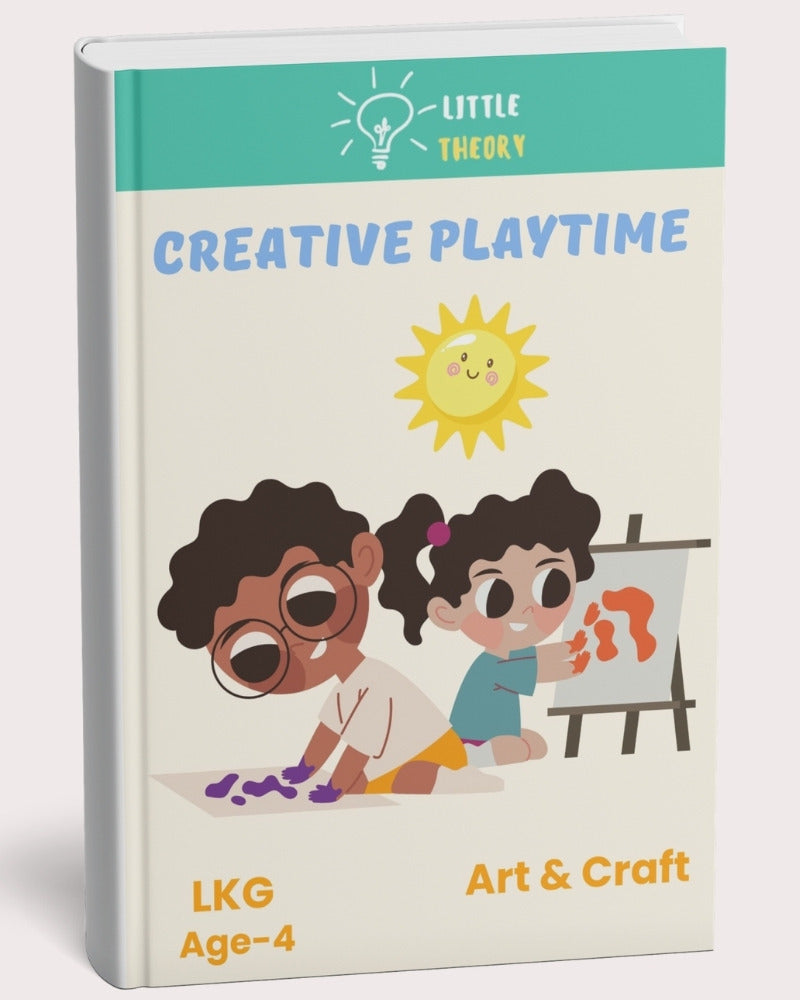 Interactive Learning Worksheets for LKG (Age 4) – Build Early Skills in Phonics, Numbers, Shapes, Pre-Writing & More | Printable PDF