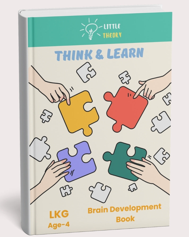 Interactive Learning Worksheets for LKG (Age 4) – Build Early Skills in Phonics, Numbers, Shapes, Pre-Writing & More | Printable PDF