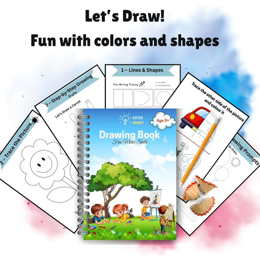 Drawing Book for Kids – Nursery Level (Age 3+) | Build Creativity, Confidence & Fine Motor Skills | Printable PDF