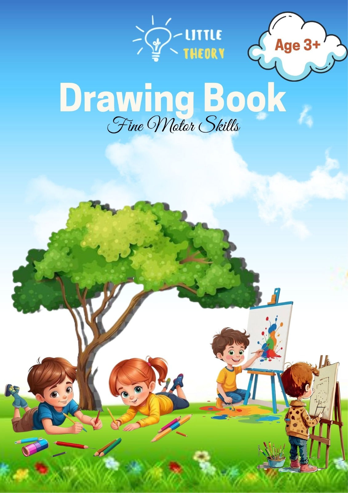 Drawing Book for Kids – Nursery Level (Age 3+) | Build Creativity, Confidence & Fine Motor Skills | Printable PDF