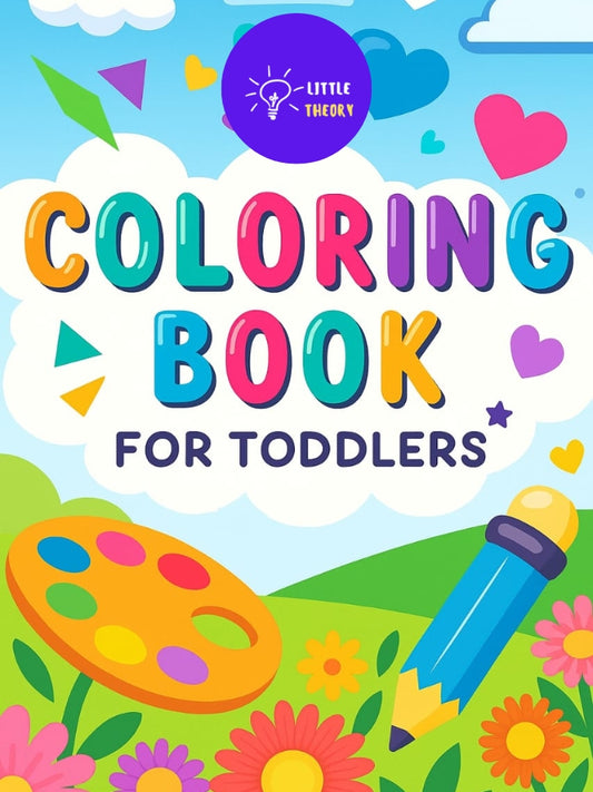 Coloring Book for Kids – Pre-KG (Age 2+) | Explore Colors, Creativity & Fun Learning | Printable PDF